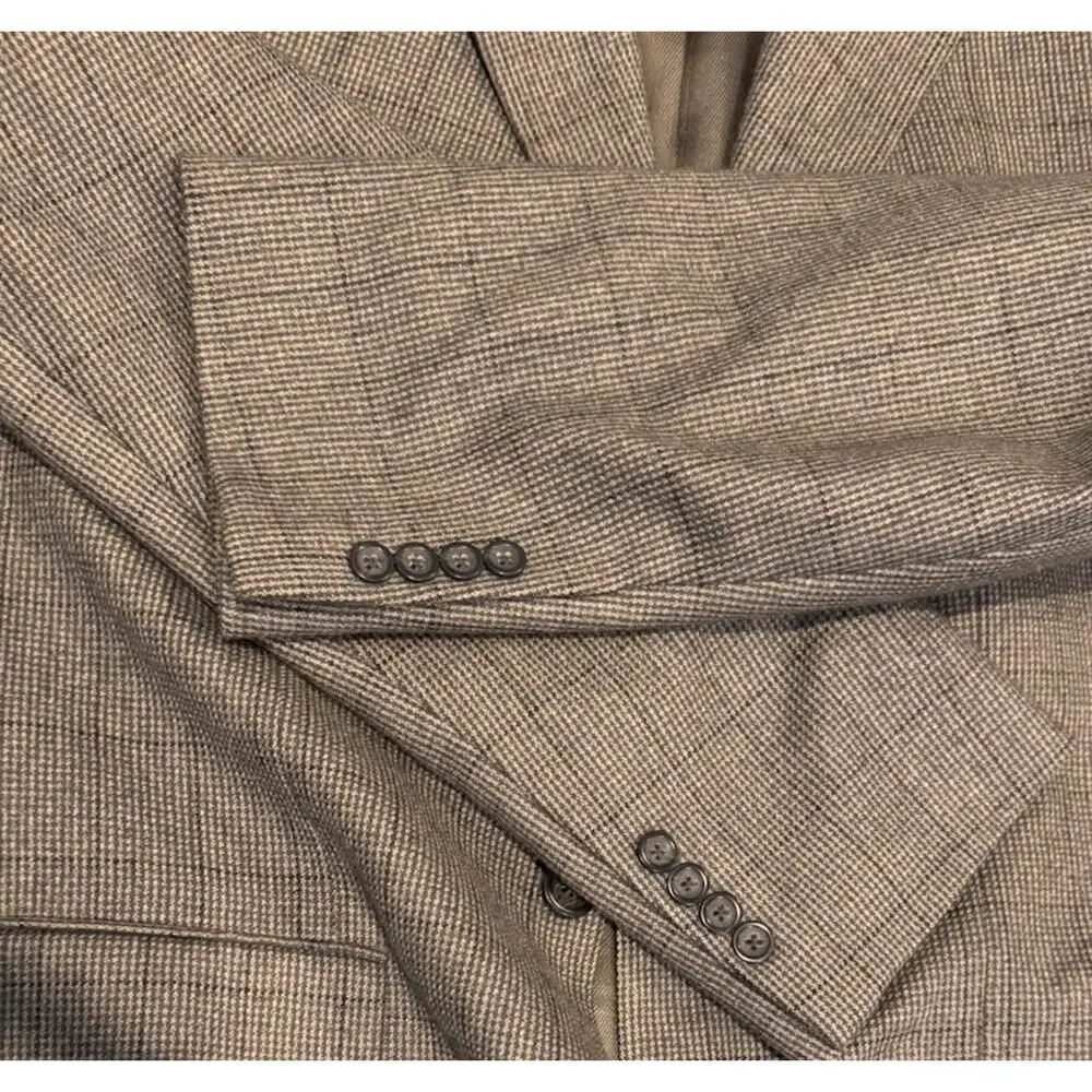 Oscar De La Renta Men's Sport Coat Jacket Size 42L Lambswool/Cashmere